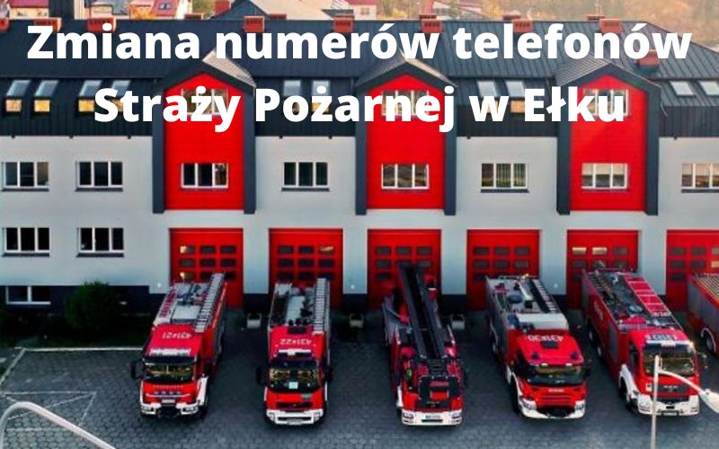 Modifica dei numeri di telefono dei Vigili del Fuoco di Ełk