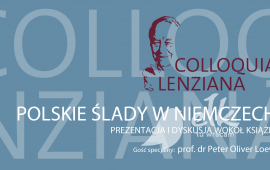 Коллоквиумы Ленциана: польские следы в Германии (продвижение книг)