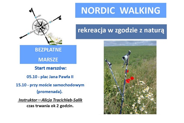 Marsz Nordic Walking rekreacja w zgodzie z naturą