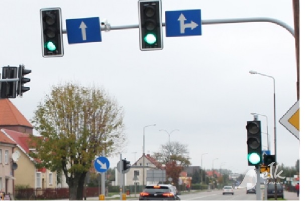 Turning off the traffic lights at the intersection of ul. Kościuszki and the Polish Army