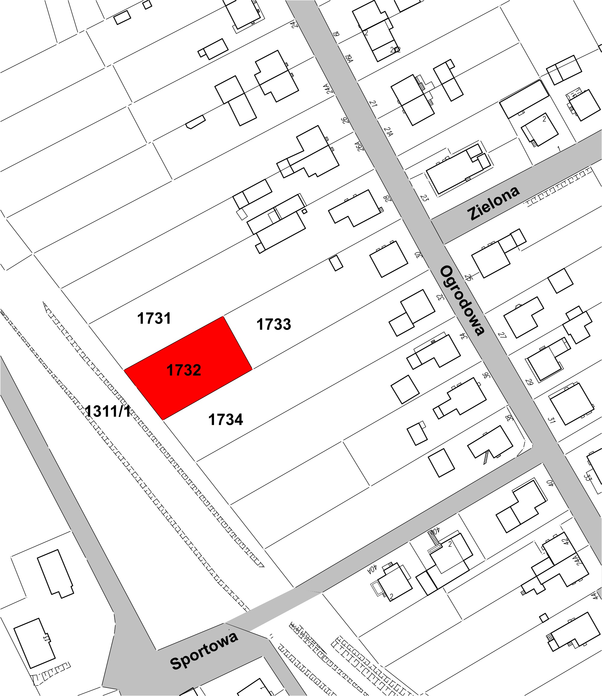 Уведомление о другом устном тендере, ограниченном продажей неосвоенных земель, расположенных в Элке в ул. 1732 г. площадью 0,0837 га