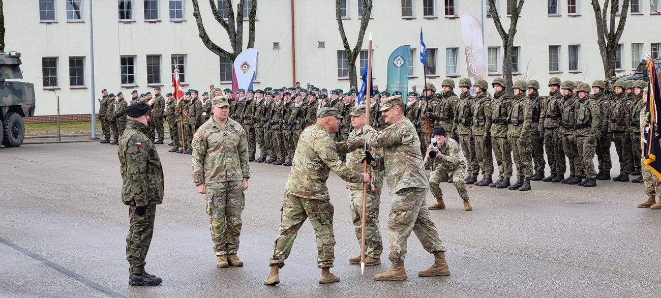 Kommandowechsel der NATO-Truppen in Bemowo Piski