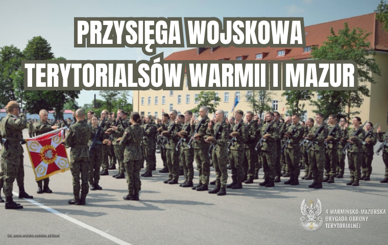 Military oath of the territorials of Warmia and Mazury