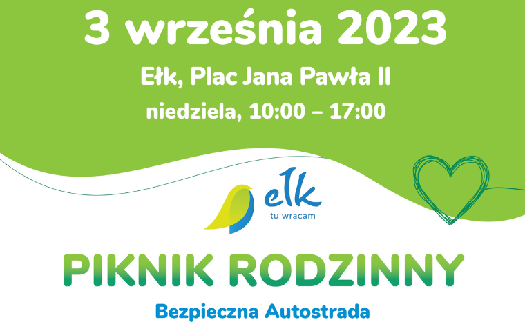 Autostrada sicura, o picnic educativo in famiglia a Ełk