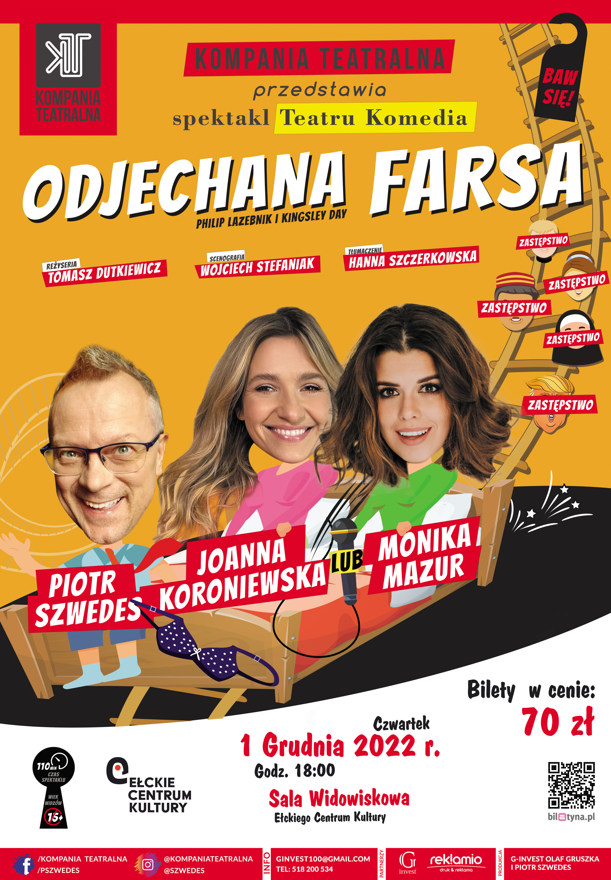 Spektakl "Odjechana farsa" | Monika Mazur i Piotr Szwedes