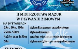 II Mistrzostwa Mazur w Pływaniu Zimowym w cyklu zawodów MWSC 2022/2023