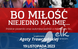 Koncert stypendialny Agaty Trawczyńskiej "Bo miłość niejedno ma imię"