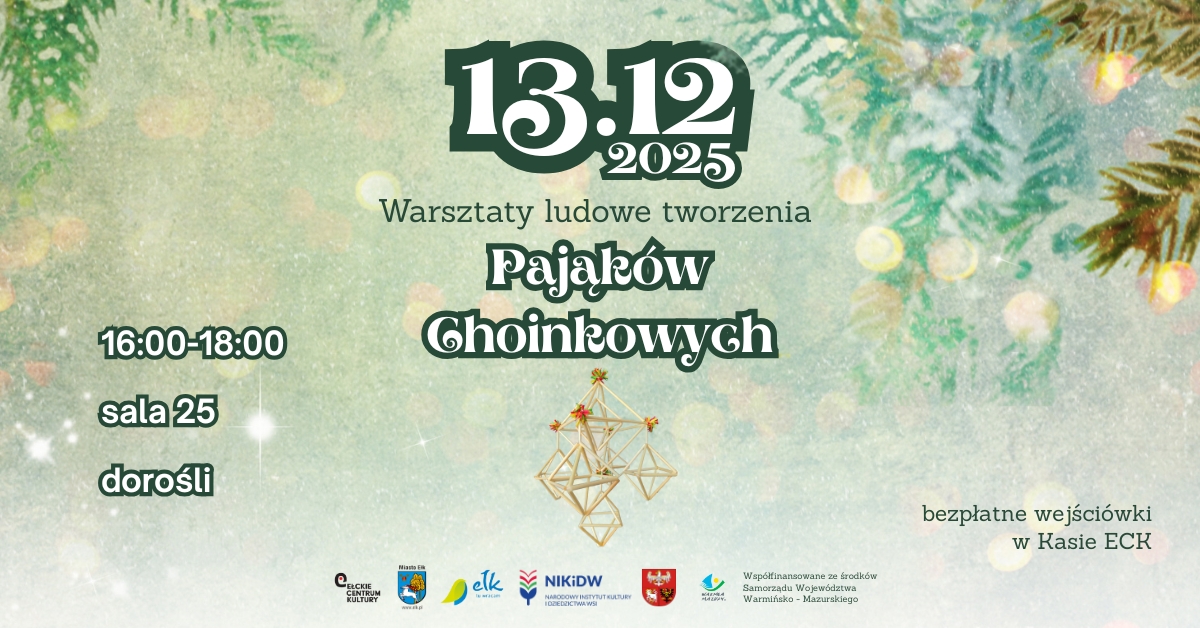 Warsztaty ludowe tworzenia pająków choinkowych