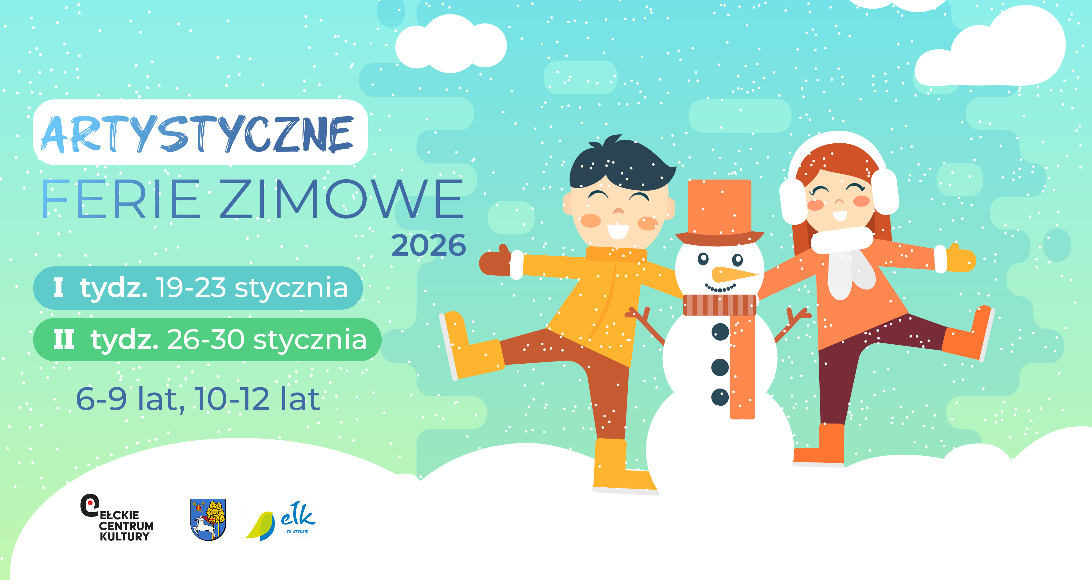 ARTYSTYCZNE FERIE ZIMOWE 2026 - Tydzień II