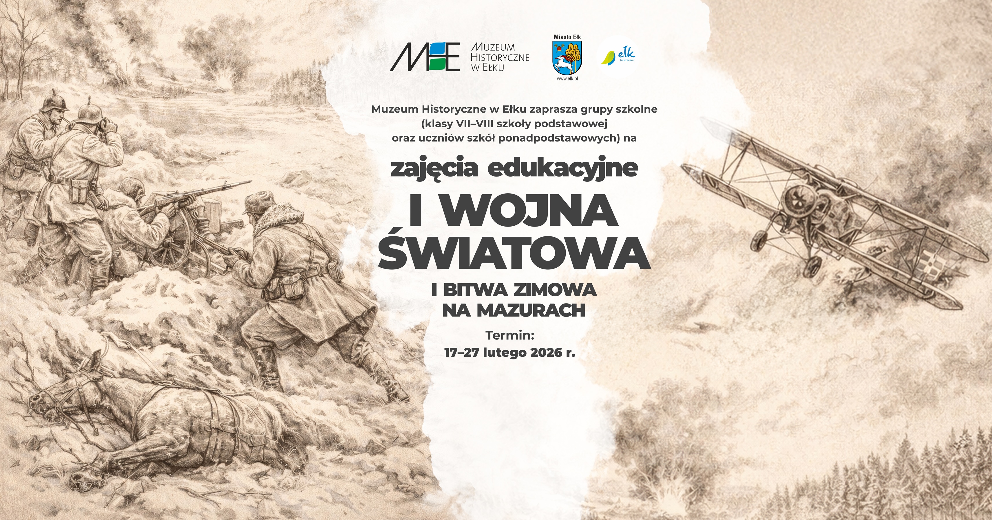I wojna światowa i bitwa zimowa na Mazurach – zajęcia edukacyjne