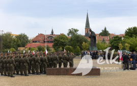 Ełk - przysięga żołnierzy WOT z 4. Warmińsko-Mazurskiej Brygady Obrony Terytorialnej
