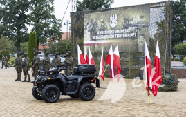 Ełk - przysięga żołnierzy WOT z 4. Warmińsko-Mazurskiej Brygady Obrony Terytorialnej
