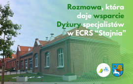 Wsparcie dla rodziców i mieszkańców. W weekend odbędą się dodatkowe dyżury specjalistów w ECRS "Stajnia"