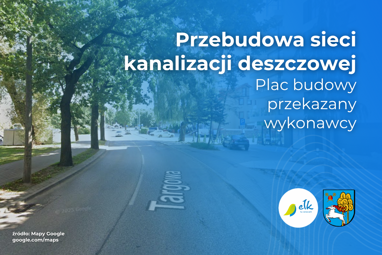 Ulica Targowa: Przebudowa sieci kanalizacji deszczowej
