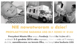 Bezpłatne badania USG dla dzieci