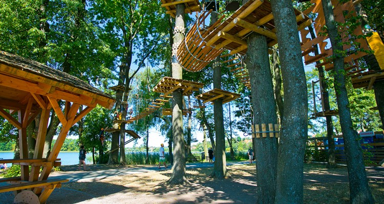Otwarcie ełckiego parku linowego