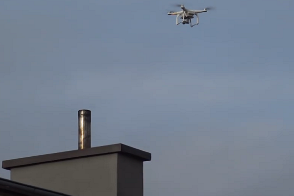 Anti-Smog-Drohne in Elch
