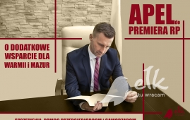 Prezydent Ełku apeluje do Premiera o dodatkowe wsparcie województwa