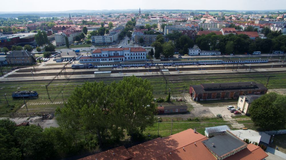 Modifica dell'organizzazione del percorso pedonale attraverso la stazione di Ełk