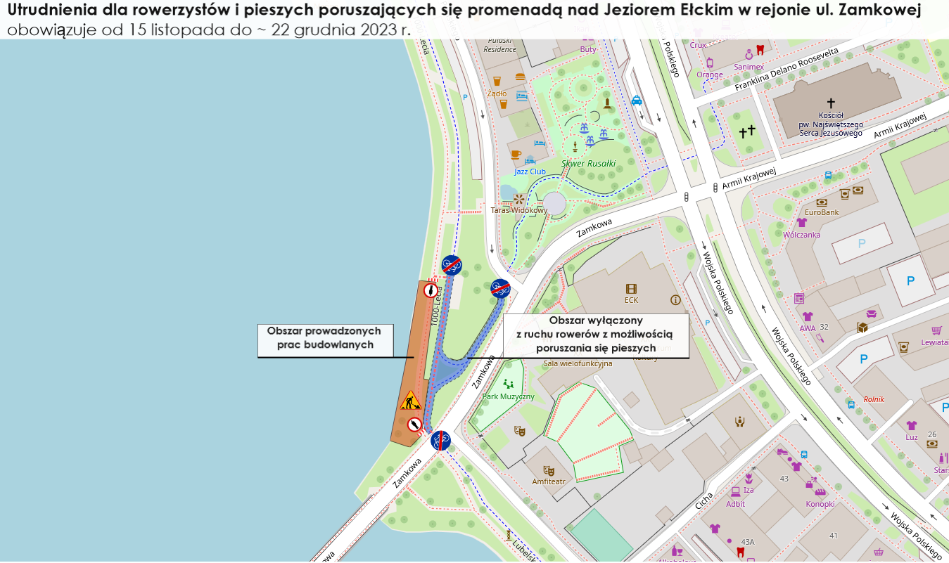 Änderung der Verkehrsorganisation im Bereich des Fußgänger- und Fahrradüberwegs in der Zamkowa-Straße